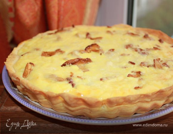 Пирог с лисичками 