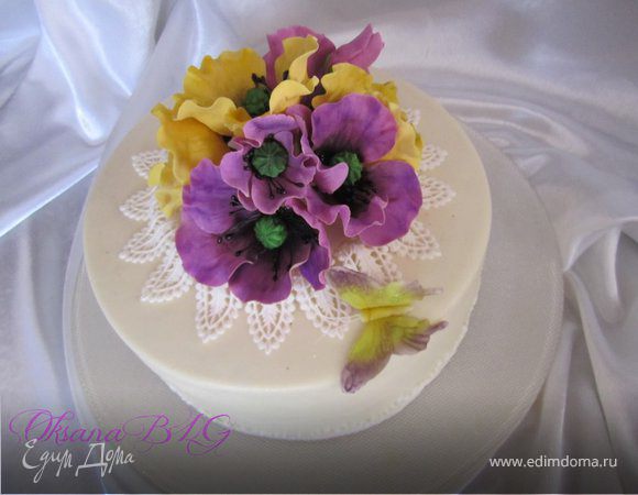 Торт "Шоколадно-карамельный персик"