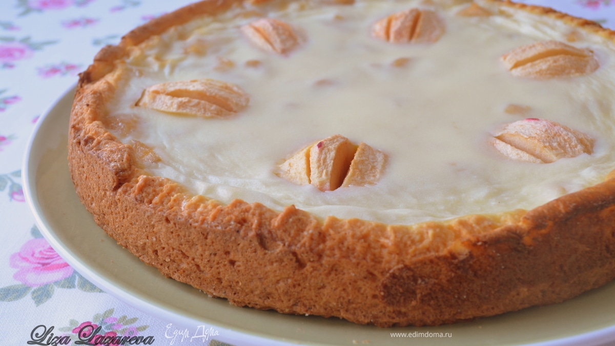 Заливной яблочный пирог "Яблонька"