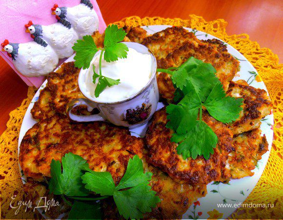 Оладушки из китайской капусты с брынзой Оладушки из китайской капусты с брынзой