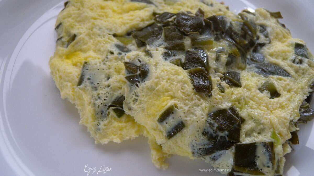 Омлет с малабарским шпинатом