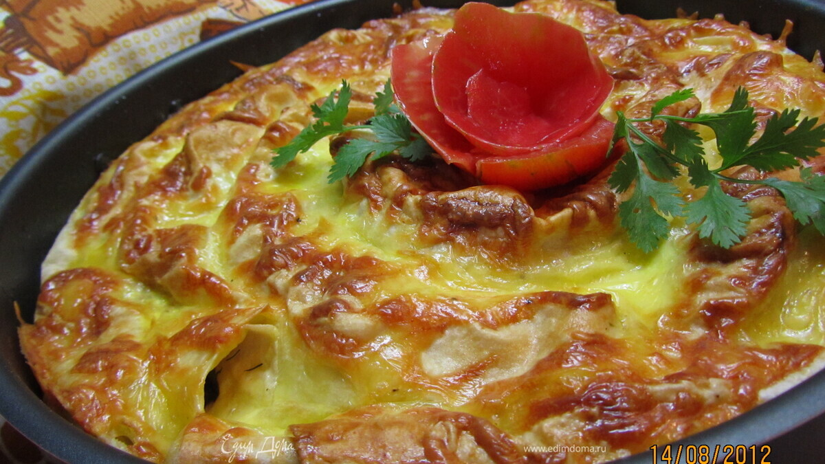 Пирог из лаваша