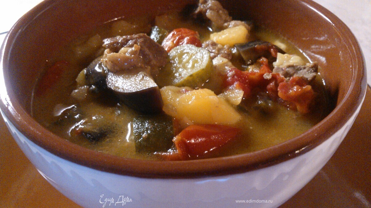 Рагу из баранины и овощей