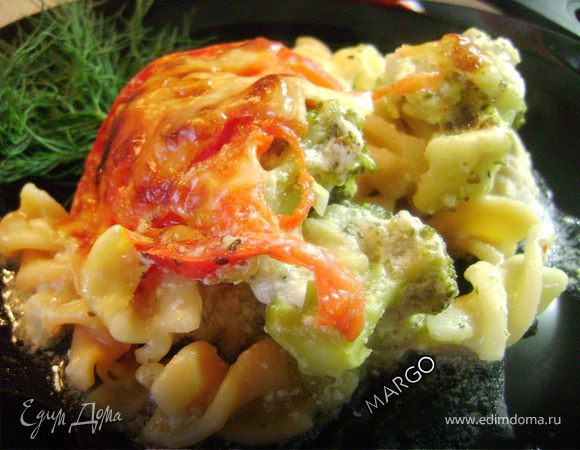 Курица с овощами и фузилли Курица с овощами и фузилли