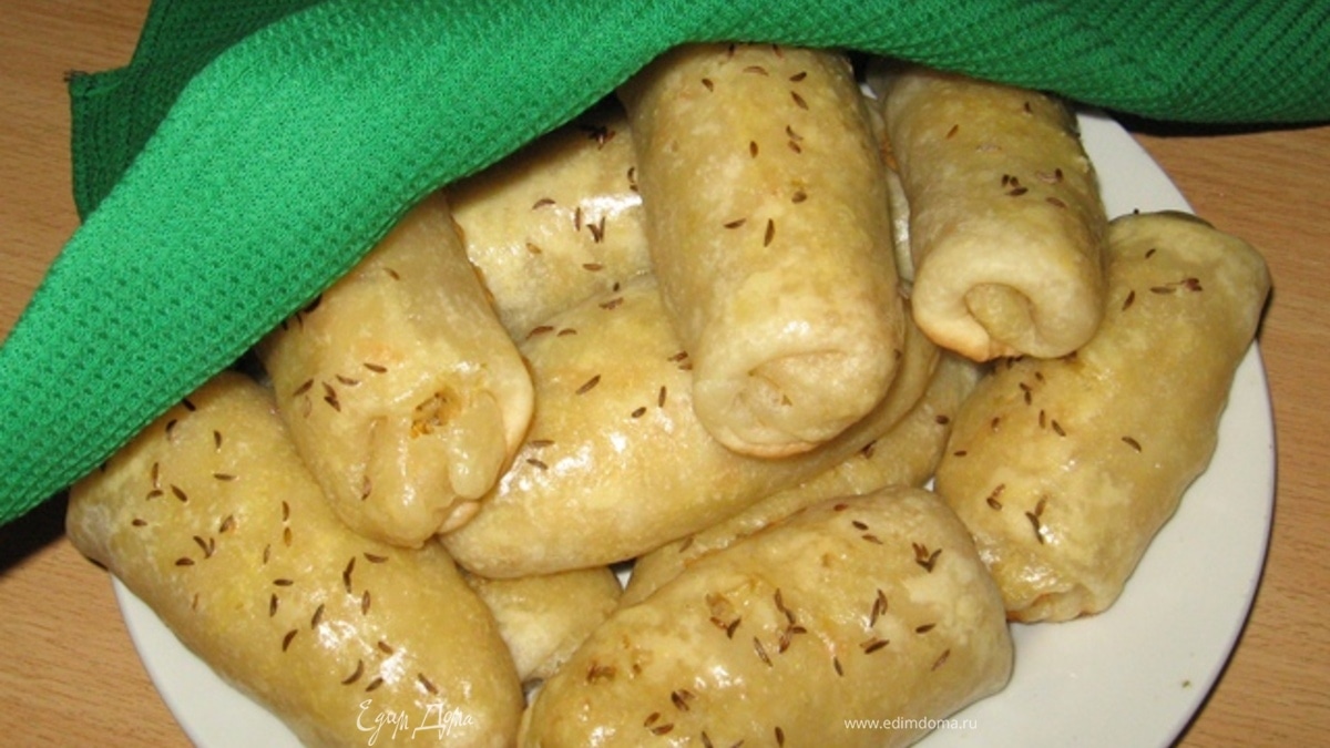Закусочные пирожки с капустой