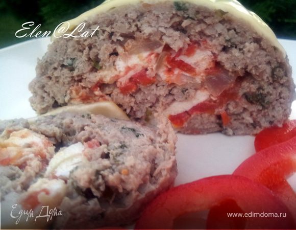 Мясной рулет с нежной начинкой