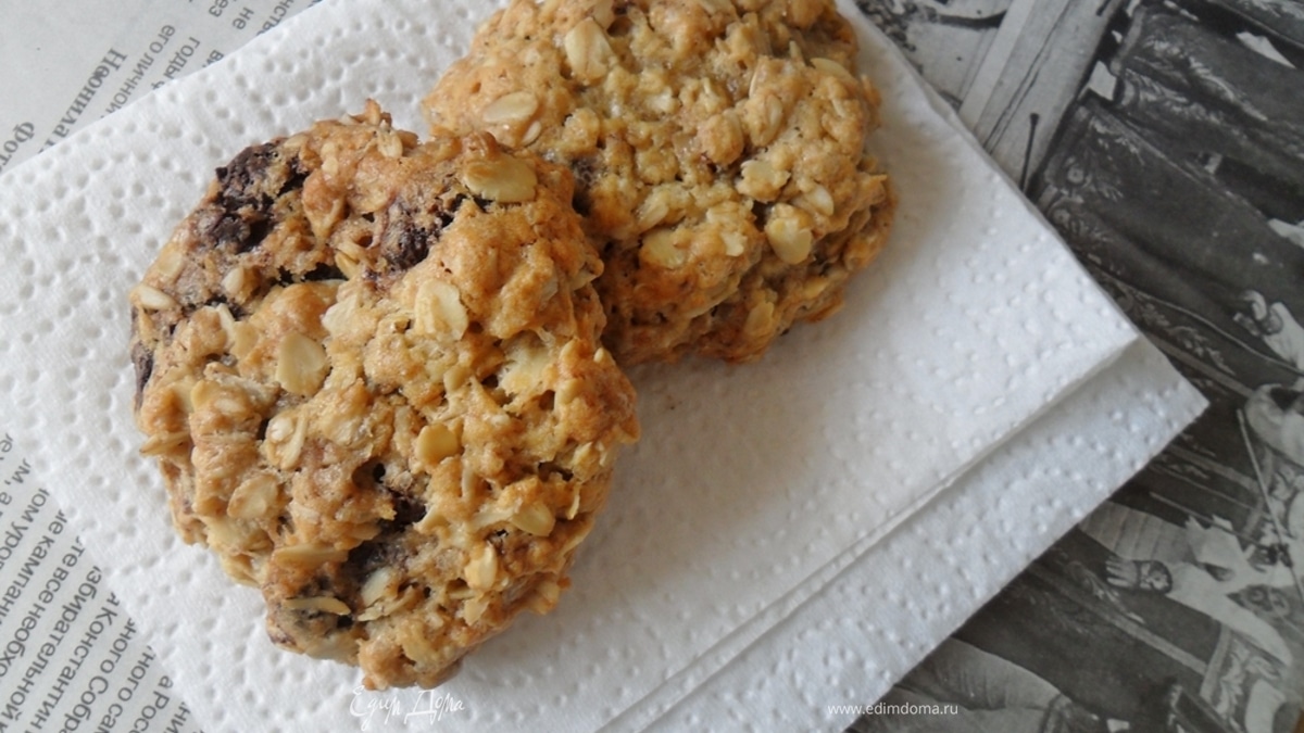 Овсяное печенье с шоколадом
