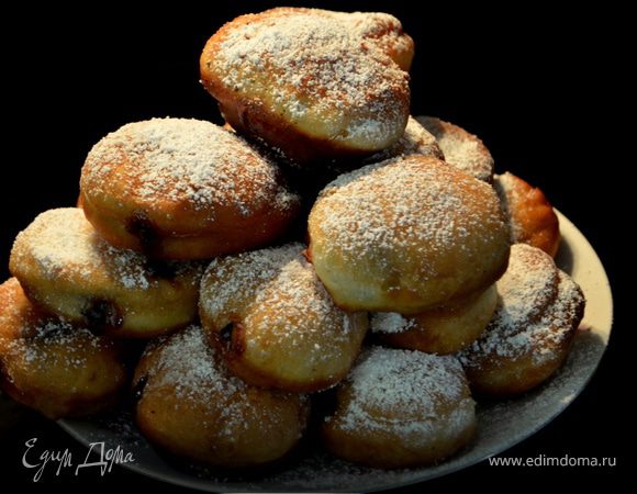 Донаты с малиновым джемом