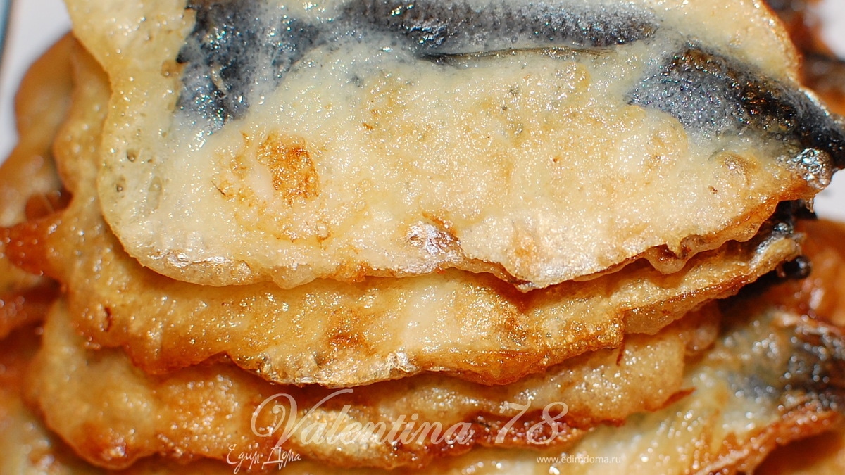 Жареная салака в кляре