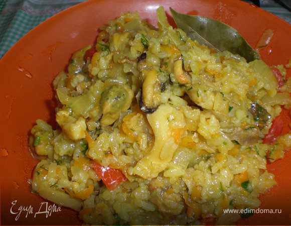 Рис с мидиями и рапанами Рис с мидиями и рапанами