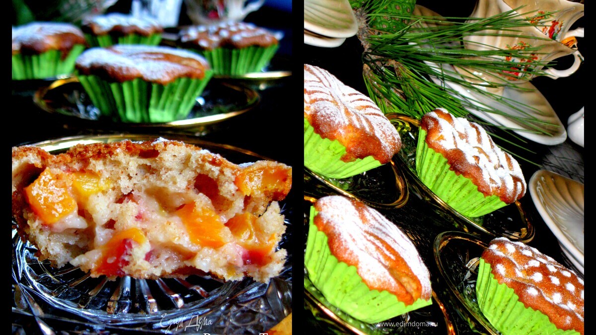 Мини-кексики (с нектаринами)