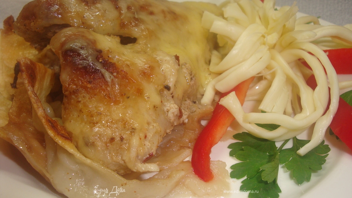 Курица на лаваше