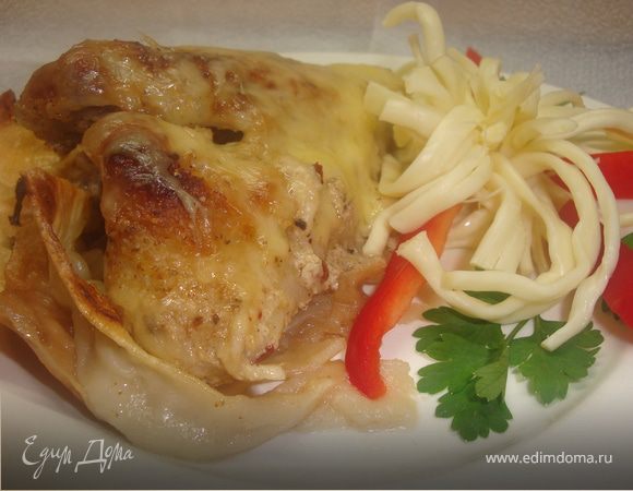 Курица на лаваше