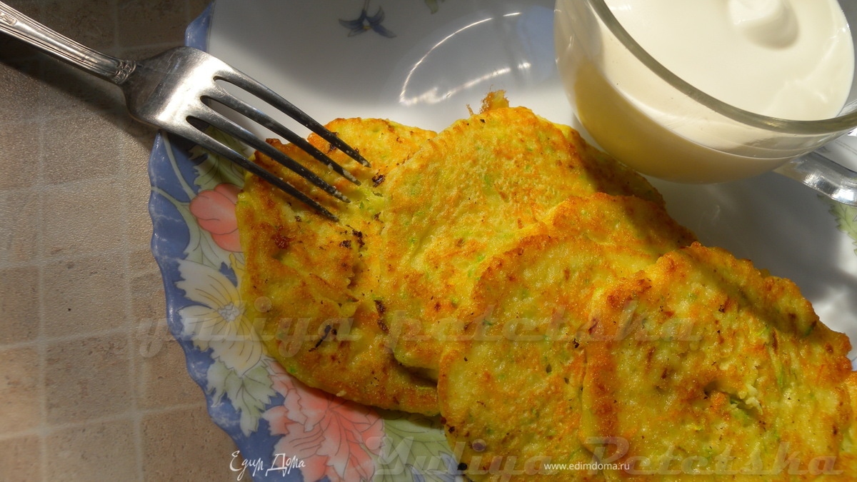 Кабачковые блинчики (мои варианты)