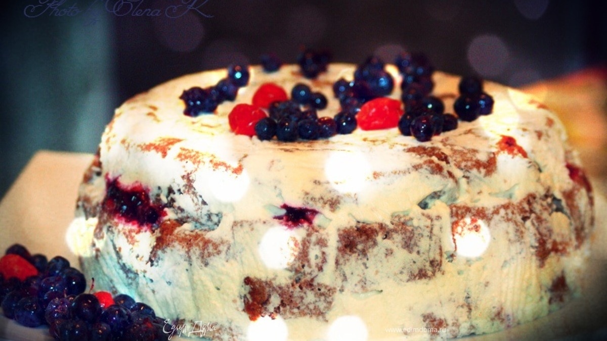 Шоколадный торт с творожно-сливочным кремом