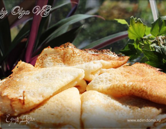 Блины на сыворотке без яиц Блины на сыворотке без яиц