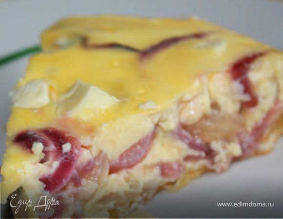 Золотистый луковый пирог Золотистый луковый пирог