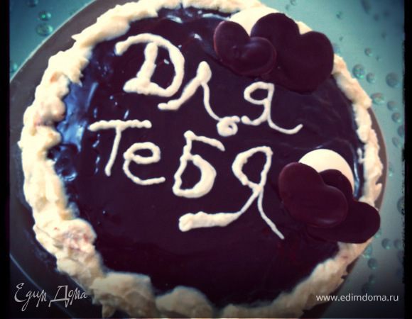 Торт "Белое на темном" Торт "Белое на темном"