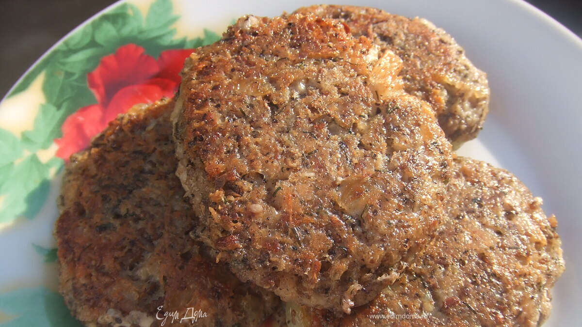 Овсяные котлеты с шампиньонами