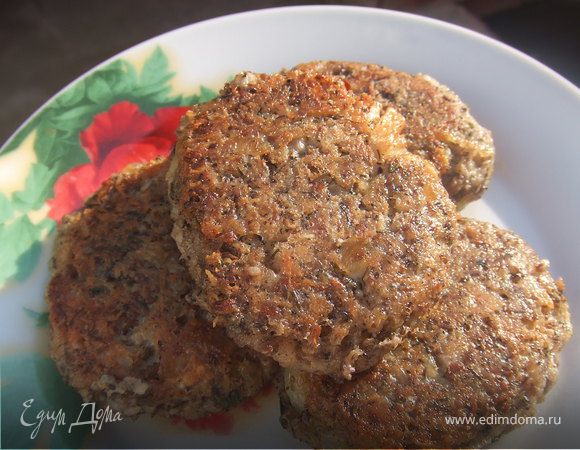 Овсяные котлеты с шампиньонами 