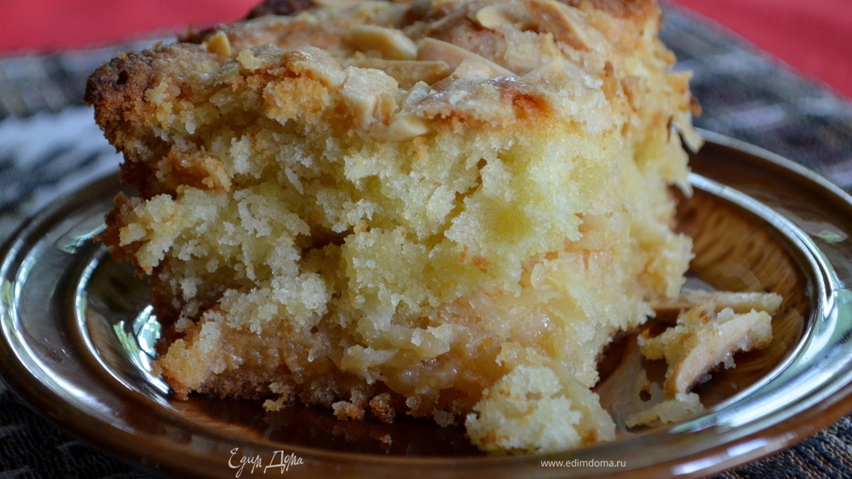 Кокосово-миндальный кекс (Macaroon Coffee cake)