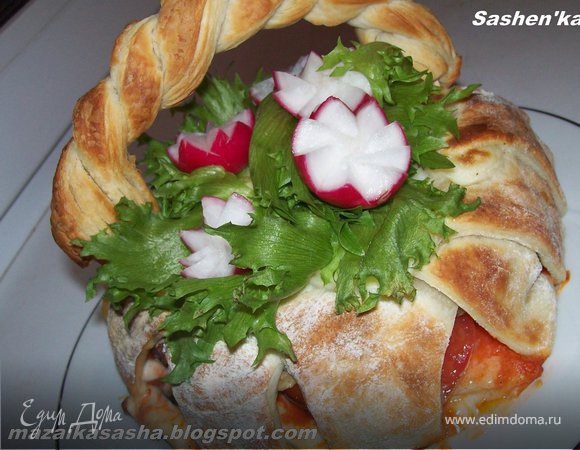 Запеканка "Корзина с цветами" Запеканка "Корзина с цветами"