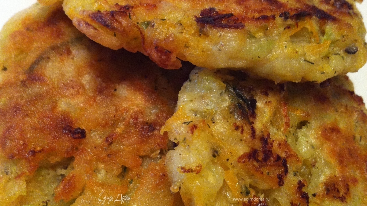 Пряные оладушки из кабачков