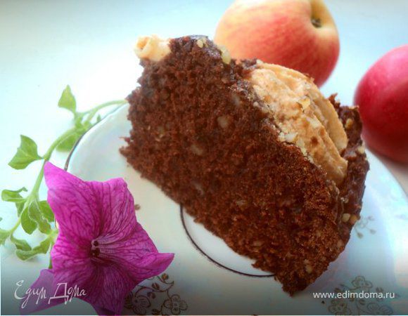 Пирог «Яблоки в шоколаде» Пирог «Яблоки в шоколаде»