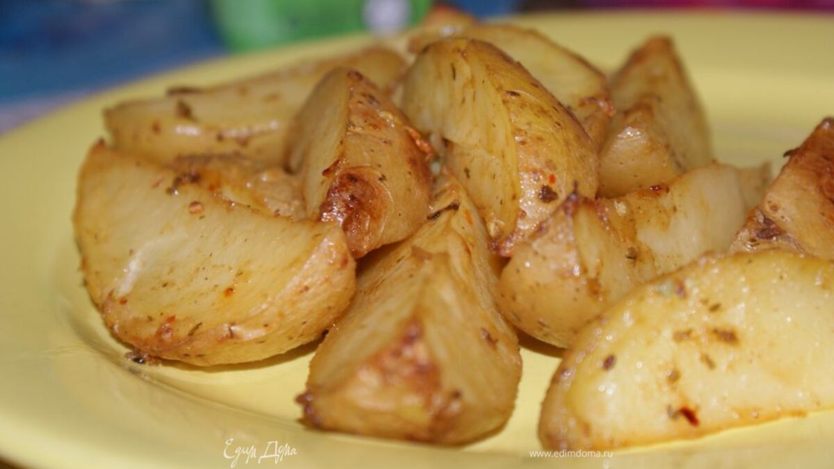 Запеченный картофель в горчичном маринаде