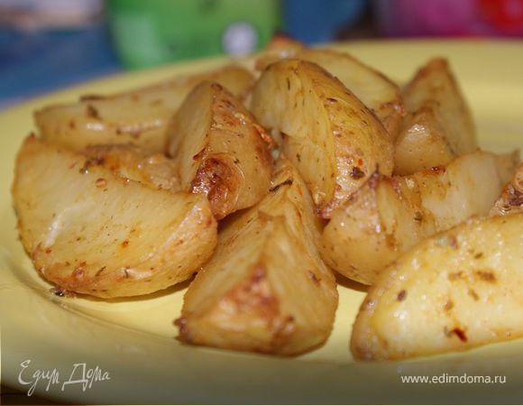 Запеченный картофель в горчичном маринаде