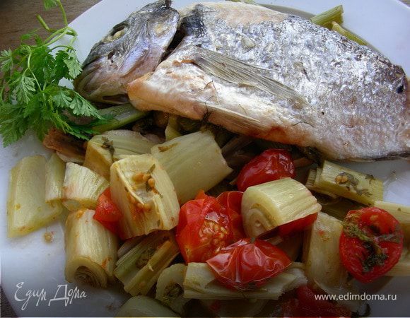 Дорада с фенхелем