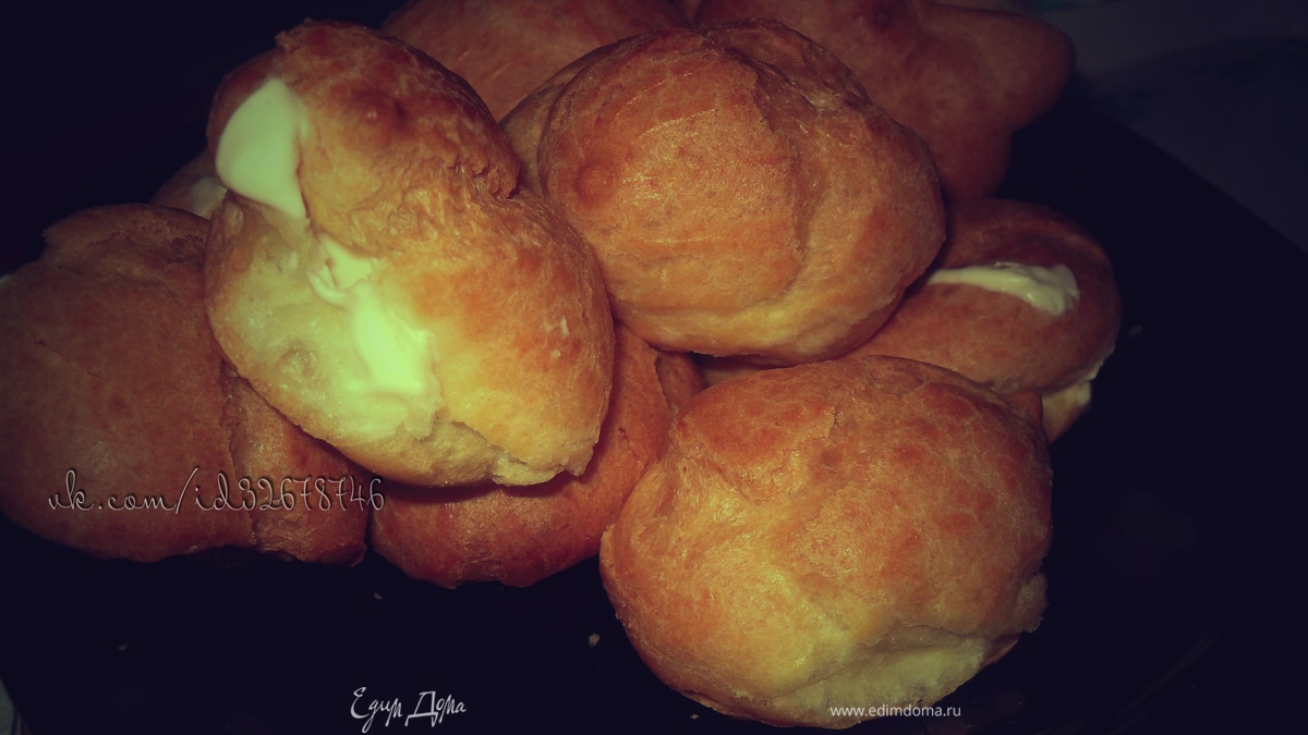 Заварные творожные пирожные