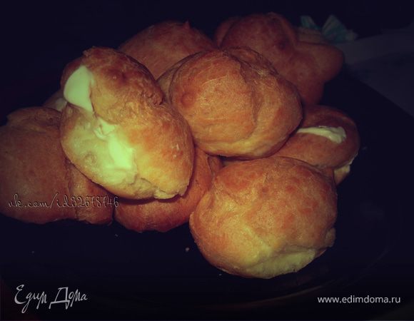 Заварные творожные пирожные 