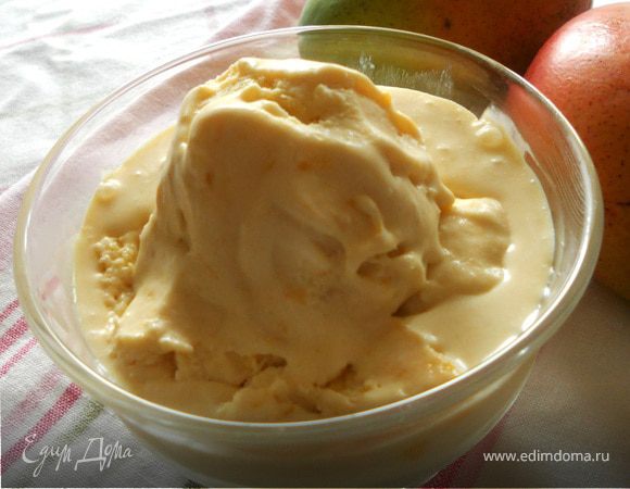 Манговое мороженое с маскарпоне