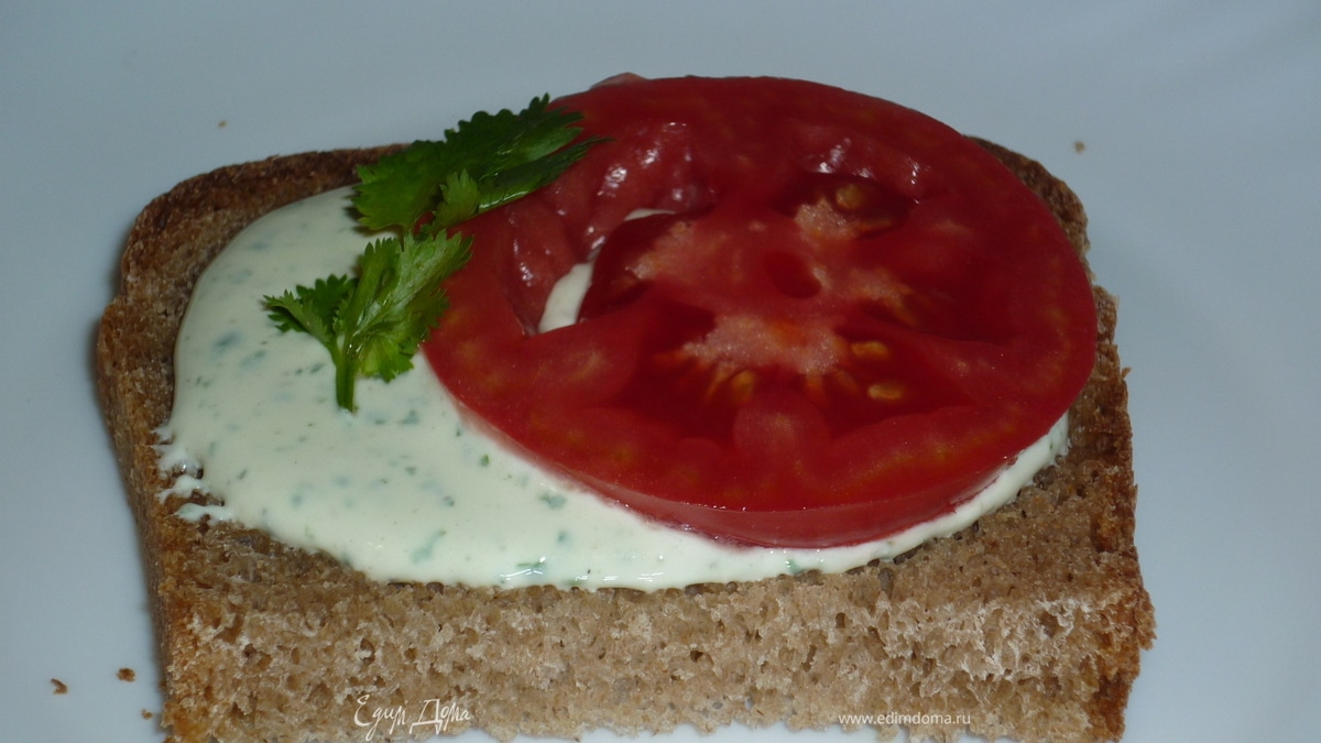  Пикантный творог с кинзой 