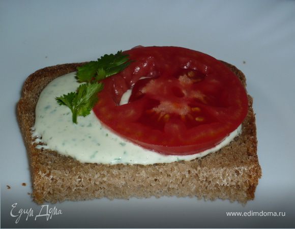 Пикантный творог с кинзой Пикантный творог с кинзой