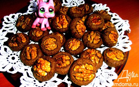 Рецепт Шоколадное печенье "Орешек"