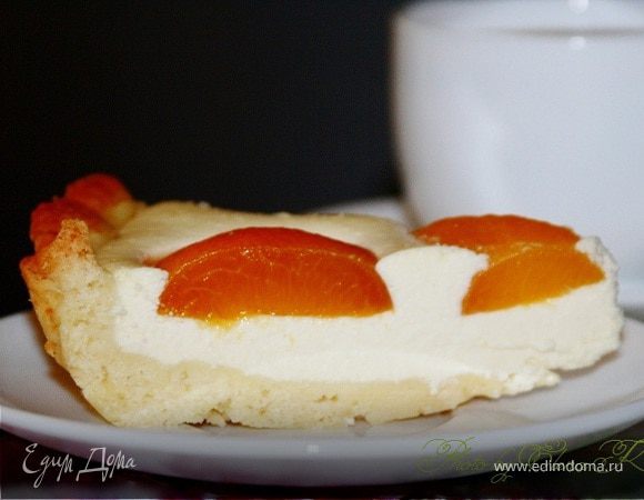 Творожный пирог с абрикосами
