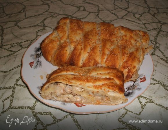 Кулебяка с курицей