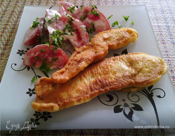 Куриная грудка в кляре (маринованная в бальзамическом уксусе)