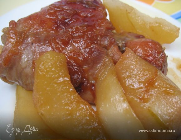 Курица с грушами в медовом соусе Курица с грушами в медовом соусе