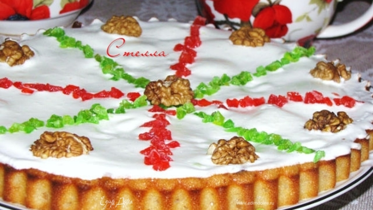 Манник с цукатами и орехами на кукурузной муке