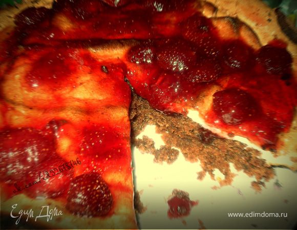 Пирог с вареньем на скорую руку 