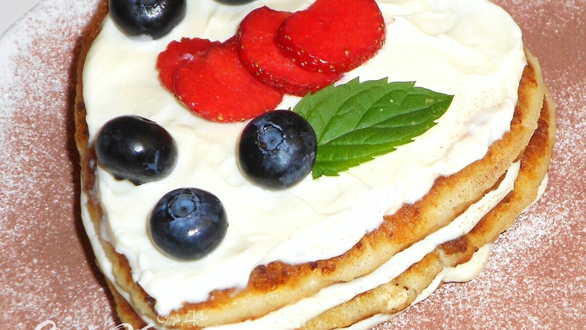 Сырники с кремом для доченьки