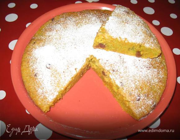 Сладкий пирог из моркови и кабачка