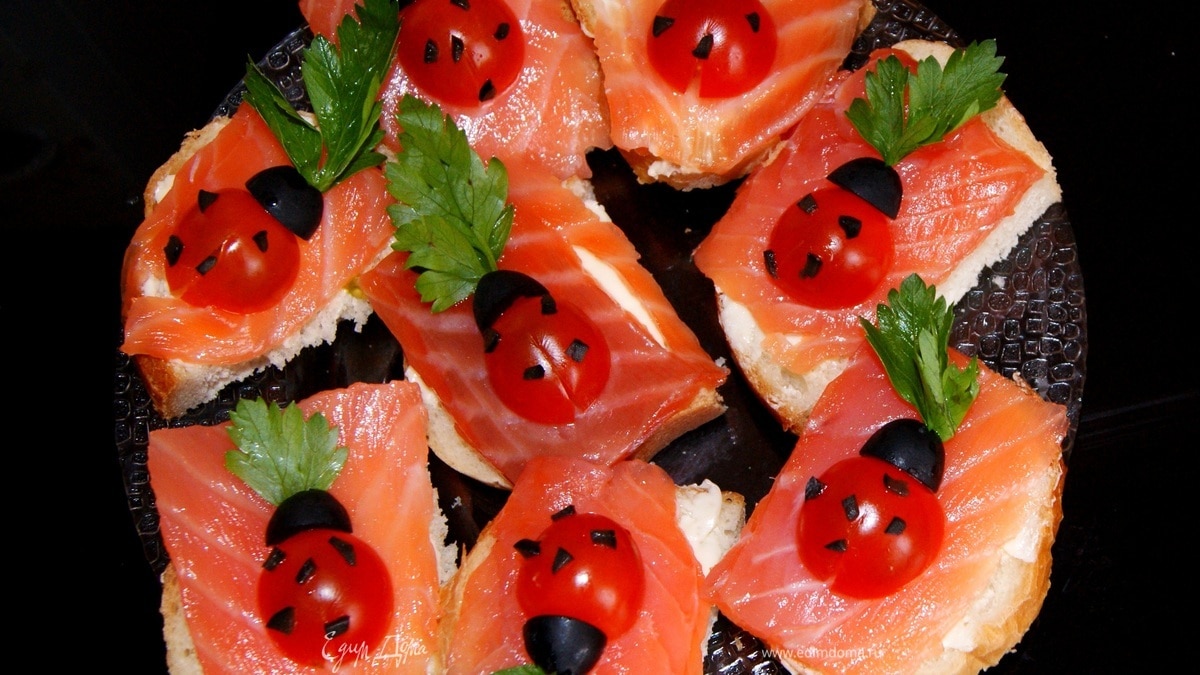 Божьи коровки (оригинальная закуска)