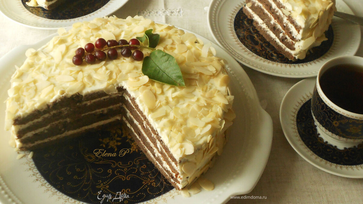 Миндально-черемуховый торт