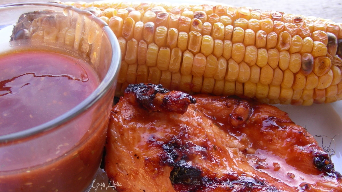 Курочка в соусе-маринаде барбекю с виски