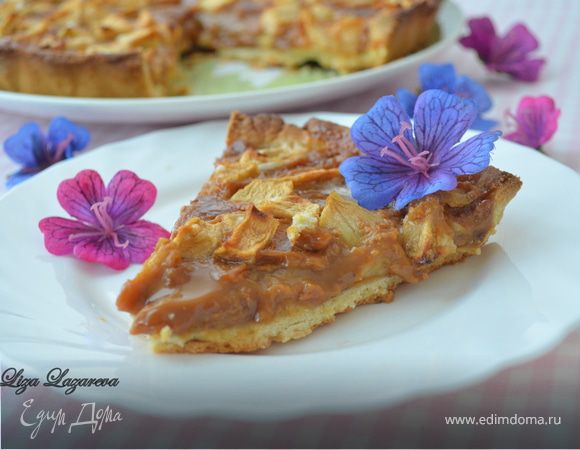 Яблочный тарт "Ириска" от Д. Оливера (Toffee apple tart) Яблочный тарт "Ириска" от Д. Оливера (Toffee apple tart)