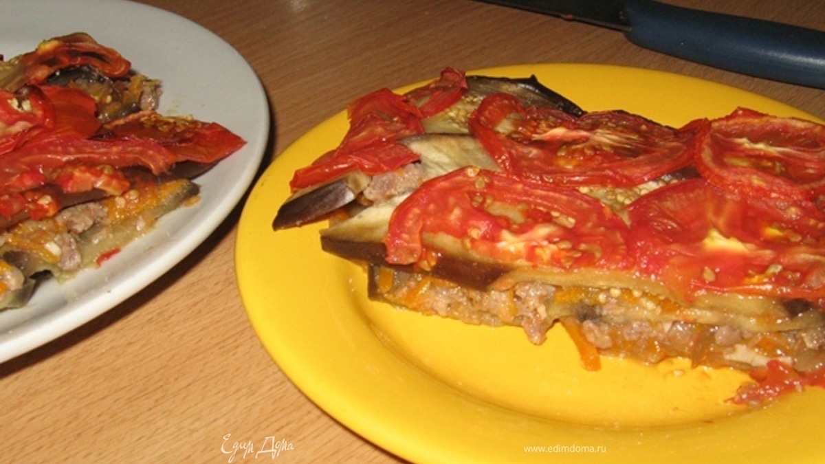 Слоеные баклажаны